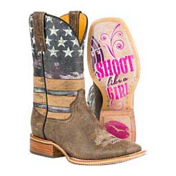 American Woman 11-in Cowgirl Boots Tin Haul